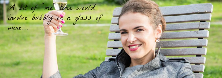 Scenic Gupf Switzerland with glass of champagne