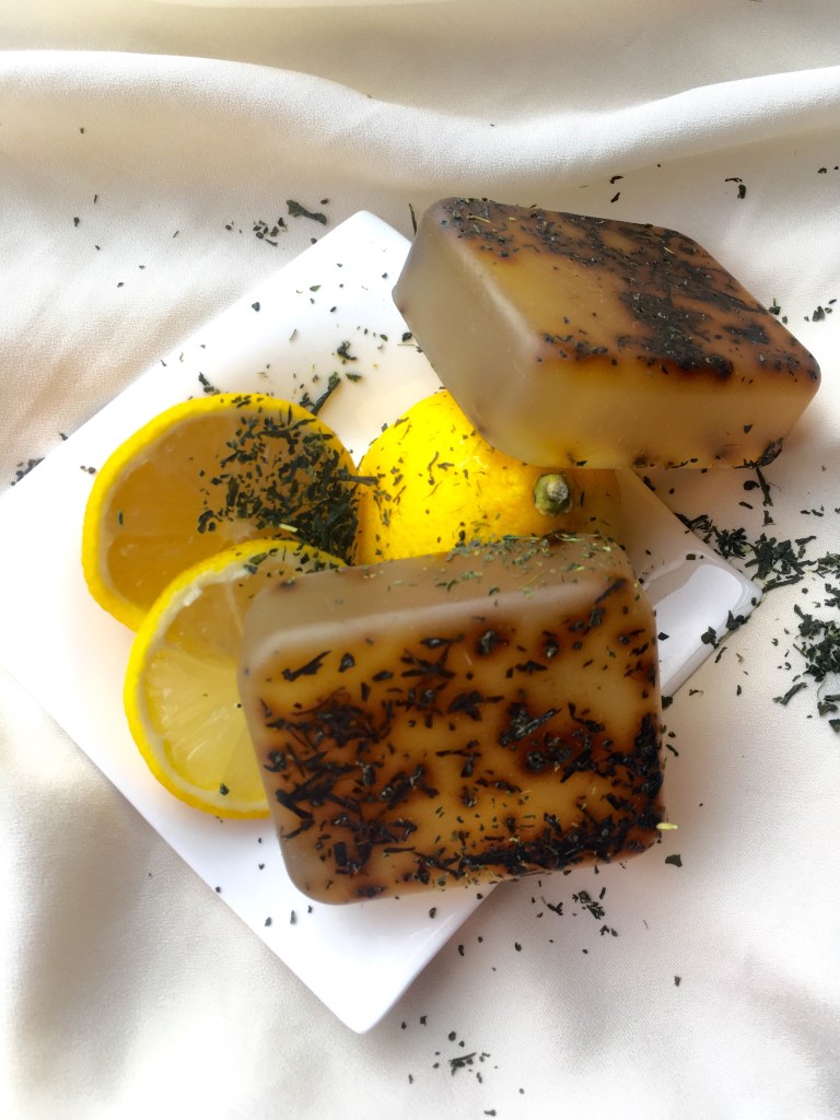 handmade aloe vera lemon soap