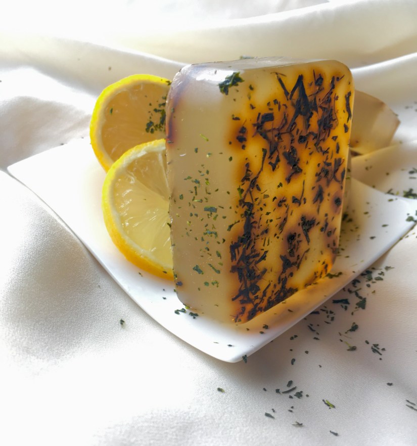 homemade aloe vera lemon soaps